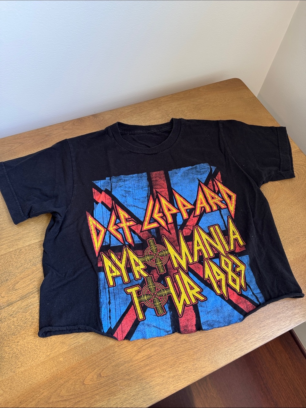 Def Leppard Pyromania 80s Rock Cutoff Shirt